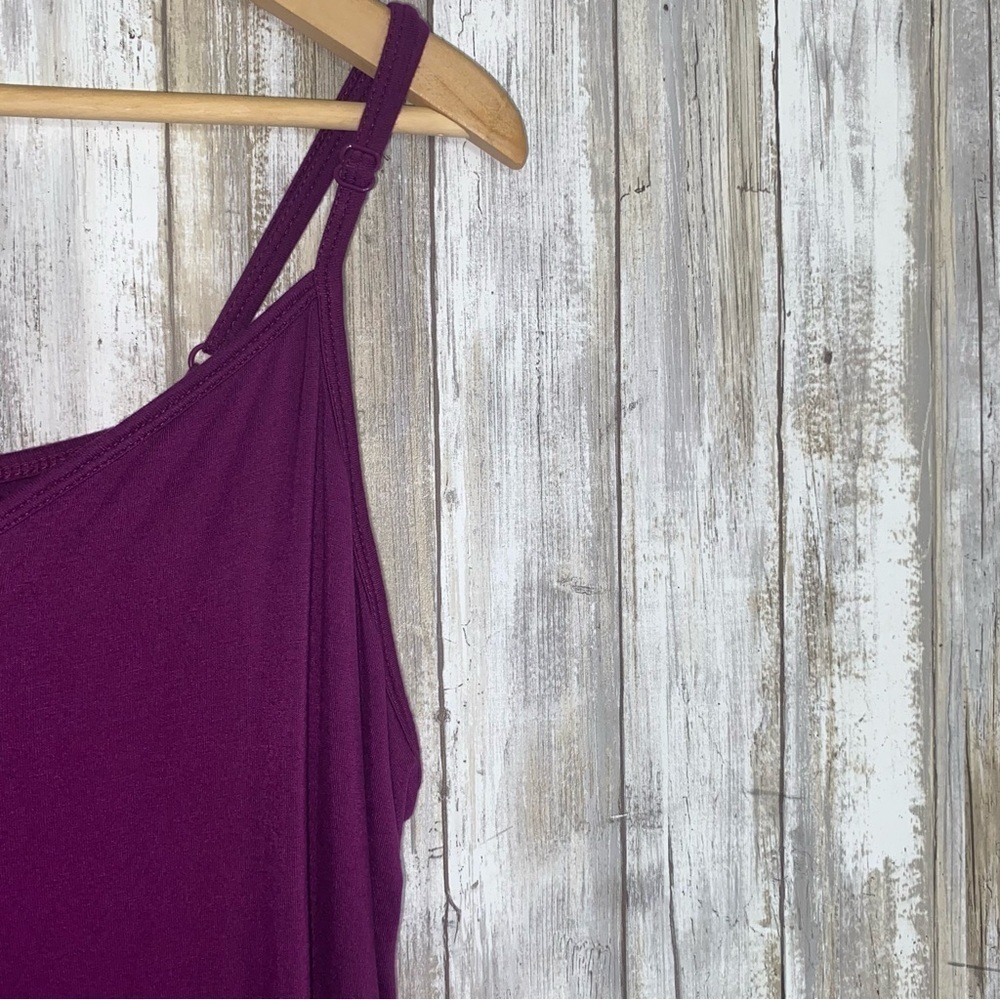 Lane Bryant Fitted Stretch Cami Tank Top Dark Purple Women’s 26/28 Plus Size - Picture 4 of 7
